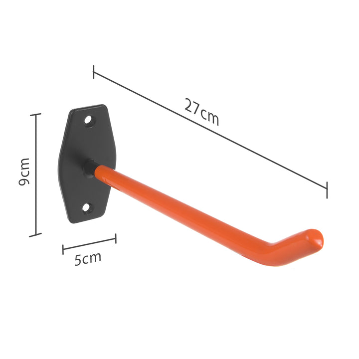 Maclean  Set di 4 supporti da parete per pneumatici ruote scale acciaio bicicletta carico massimo 60kg per supporto MC-437