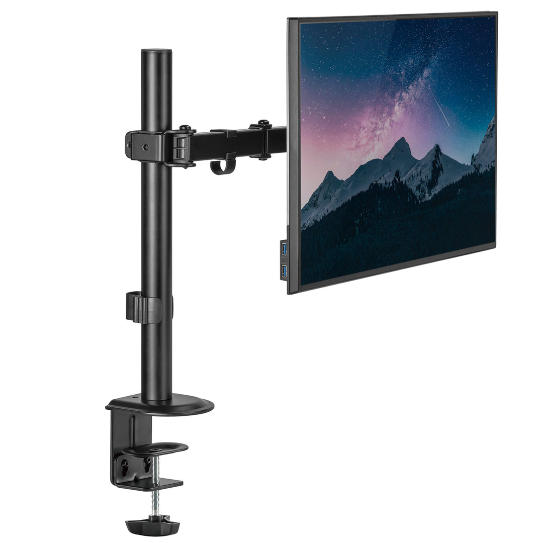 Supporto da tavolo Maclean per monitor LCD, 17-32", 9 kg, braccio doppio VESA 75x75 e 100x100, MC-753N