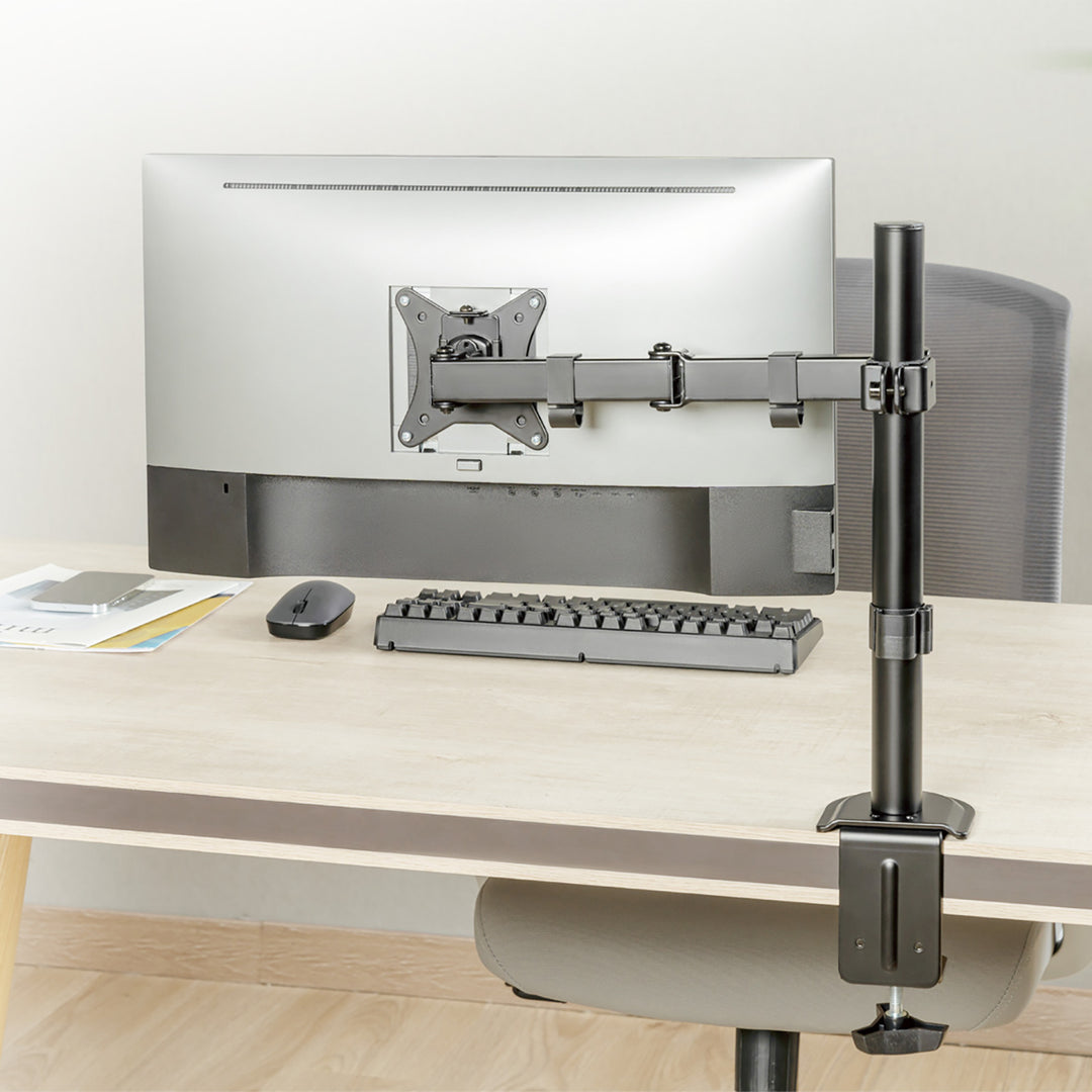 Supporto da tavolo Maclean per monitor LCD, 17-32", 9 kg, braccio doppio VESA 75x75 e 100x100, MC-753N