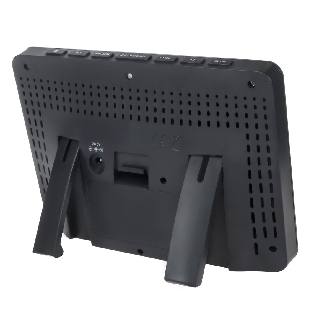 Stazione meteo wireless GreenBlue, a colori, con DCF, fasi lunari, barometro, calendario, alimentazione, GB540N