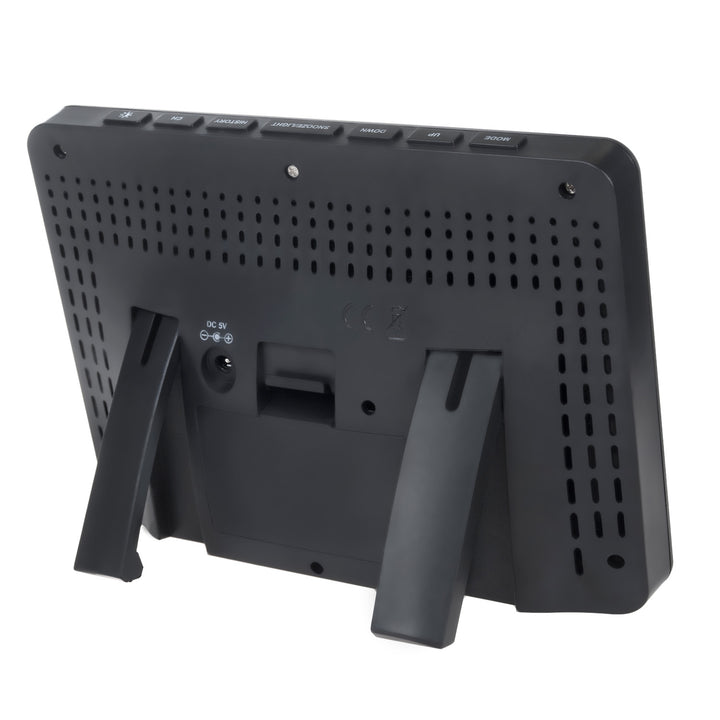 Stazione meteo wireless GreenBlue, a colori, con DCF, fasi lunari, barometro, calendario, alimentazione, GB540N