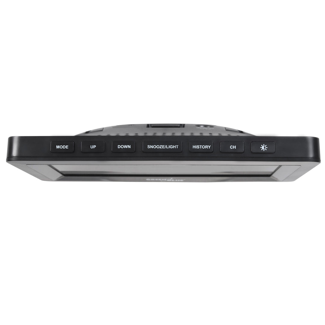 Stazione meteo wireless GreenBlue, a colori, con DCF, fasi lunari, barometro, calendario, alimentazione, GB540N