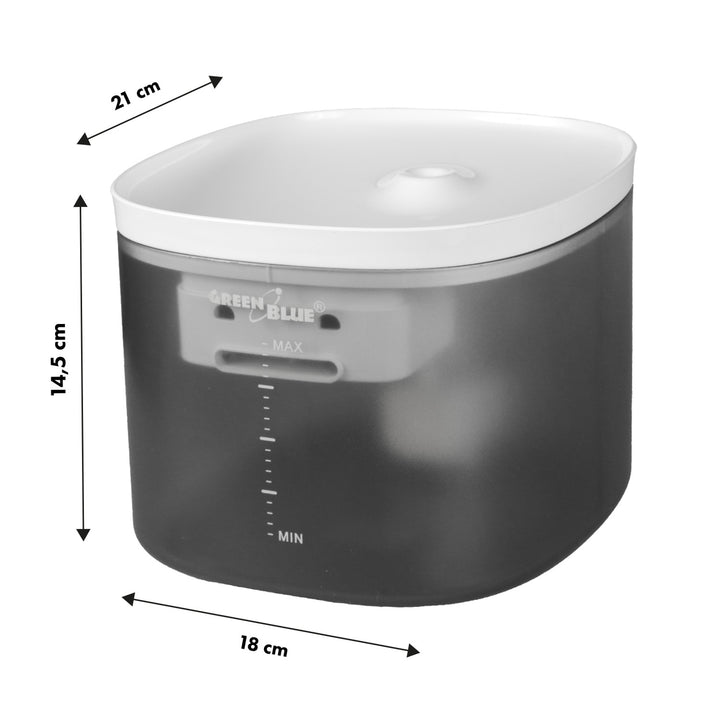 GreenBlue distributore automatico di acqua / abbeveratoio per animali domestici, 3L, USB 5V1A, GB392