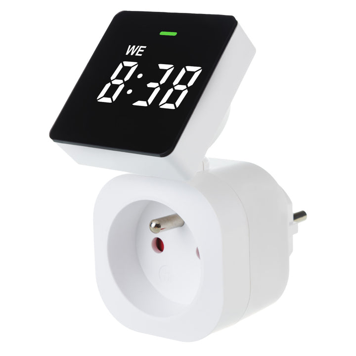 Interruttore orario digitale GreenBlue - timer, carico massimo 16A, IP20, GB610 E