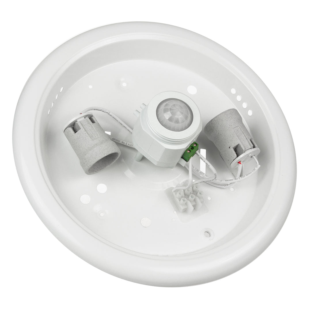 Plfoniera con sensore PIR Maclean, a soffitto, con sorgente luminosa a LED, 2x max. 40W, E27, 220-240V~ 50/60Hz, MCE324 + 2xMCE268