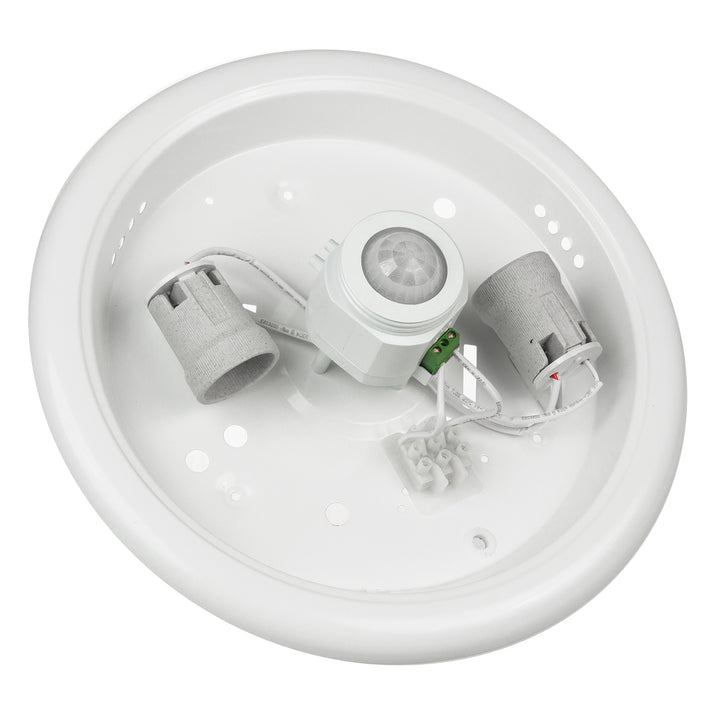 Plfoniera con sensore PIR Maclean, a soffitto, con sorgente luminosa a LED, 2x max. 40W, E27, 220-240V~ 50/60Hz, MCE324 + 2xMCE268