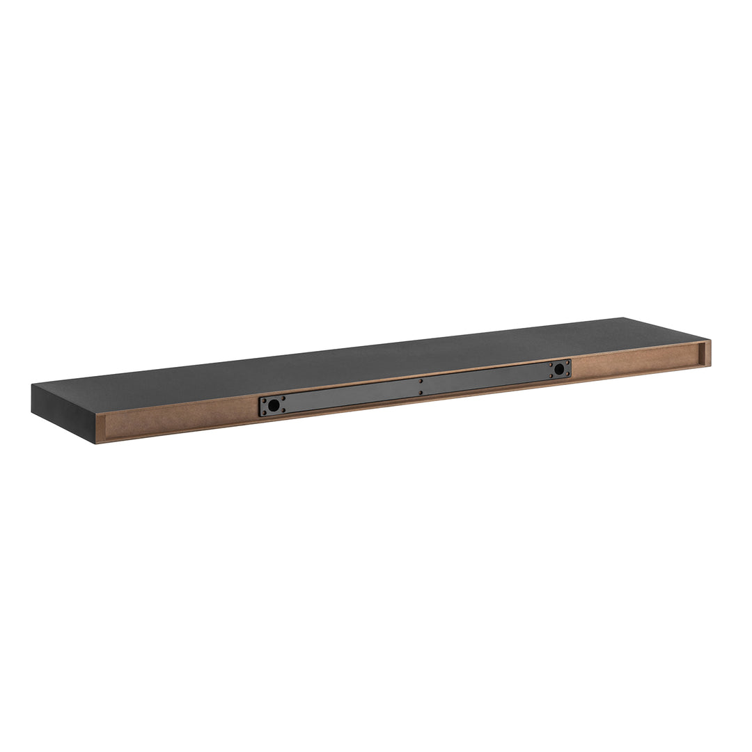 Maclean MC-330  Scaffale universale a parete 90x20 cm nero, max 5 kg, MC-330