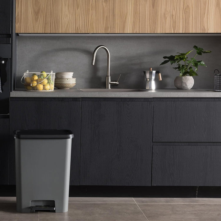 Cestino Curver, con pedale, capacità 2x23 l, Compatta Duo