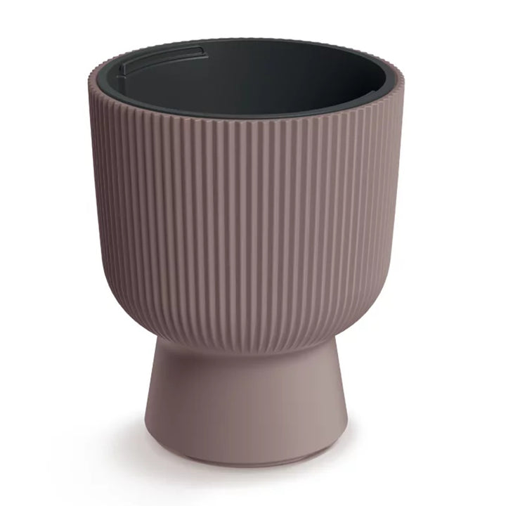 Prosperplast Milly vaso da fiori di design Design moderno a cilindro con inserto per piante, per uso interno ed esterno, resistente al gelo, al calore e ai raggi UV Marsala, ⌀ 239 mm