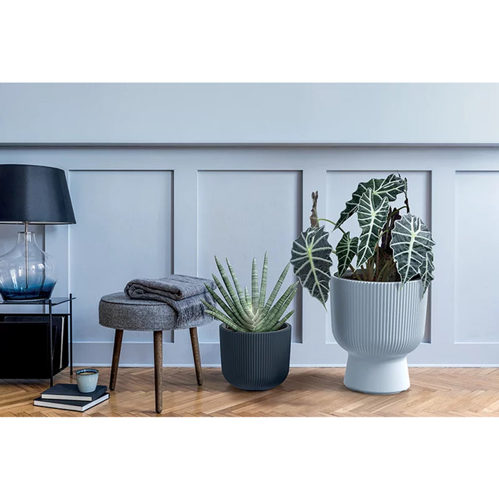 Prosperplast Milly vaso da fiori di design Design moderno a cilindro con inserto per piante, per uso interno ed esterno, resistente al gelo, al calore e ai raggi UV Marsala, ⌀ 390 mm