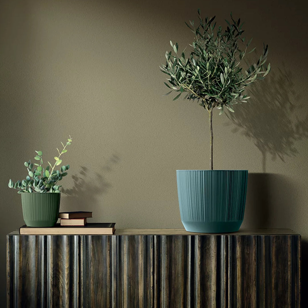 Prosperplast vaso da fiori Ryfo, vaso moderno per piante da interno ed esterno, antracite resistente ai raggi UV, ⌀ 88 mm