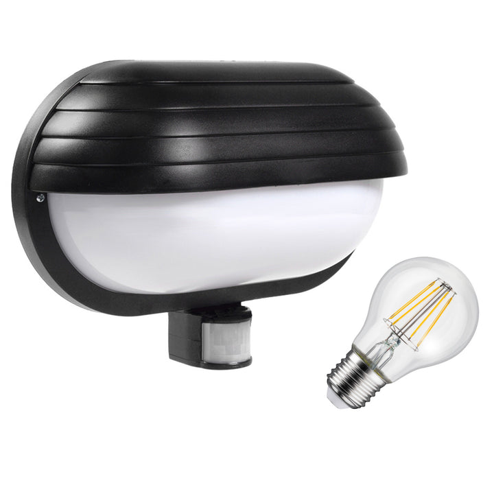 Apparecchio a parete Maclean, con sensore PIR, max. 60W, 180°, MCE33B + LED 4W