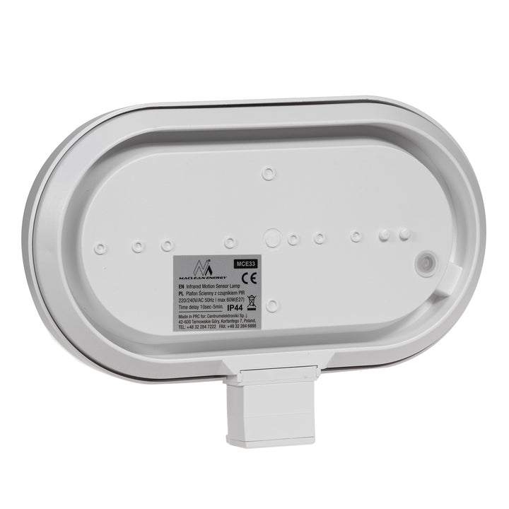 Apparecchio a parete Maclean, con sensore PIR, max. 60W, 180°, MCE33 W + LED 6W