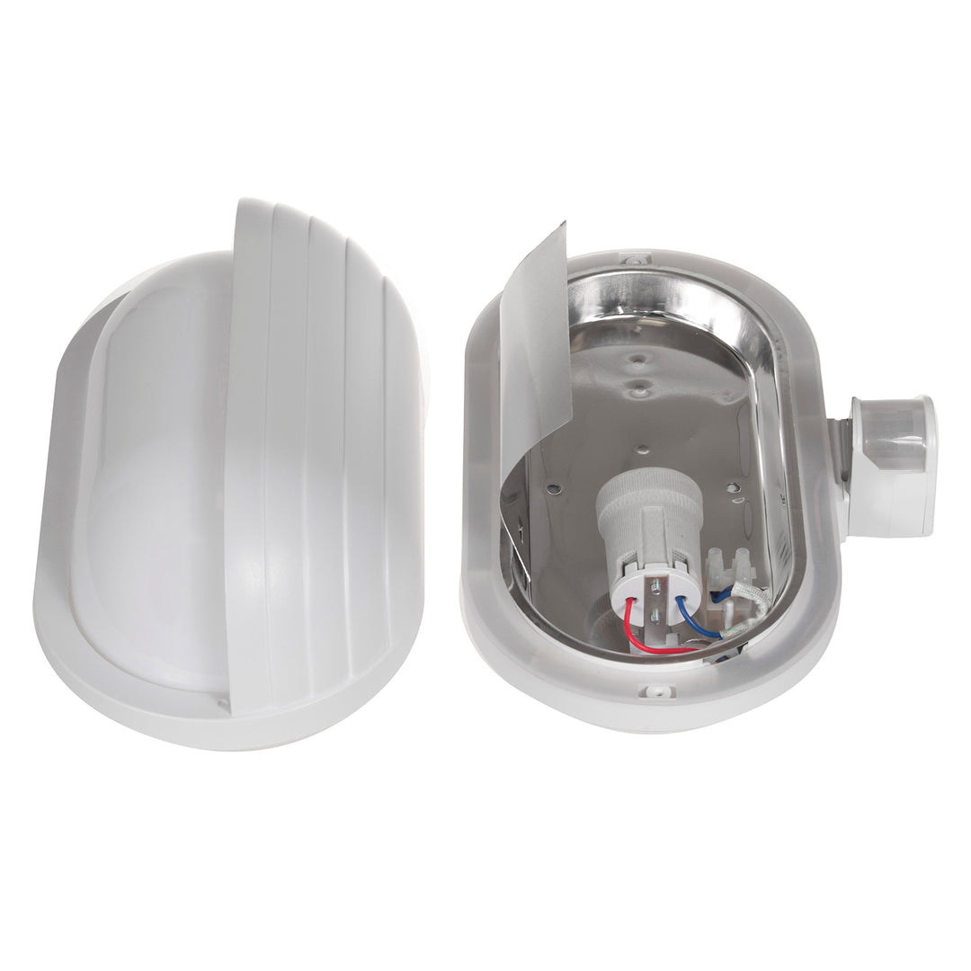 Apparecchio a parete Maclean, con sensore PIR, max. 60W, 180°, MCE33 W + LED 6W