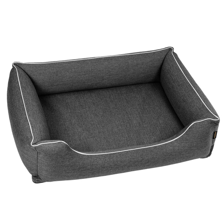 Letto per cani Mestizo, 65x50 cm, grigio scuro con bordi bianchi, SMTF-STE-W-1