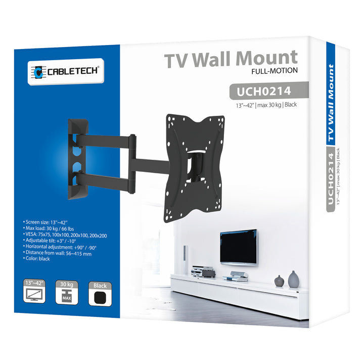 Supporto TV universale con regolazione verticale e orizzontale da 13"-42" Cabletech  UCH0214