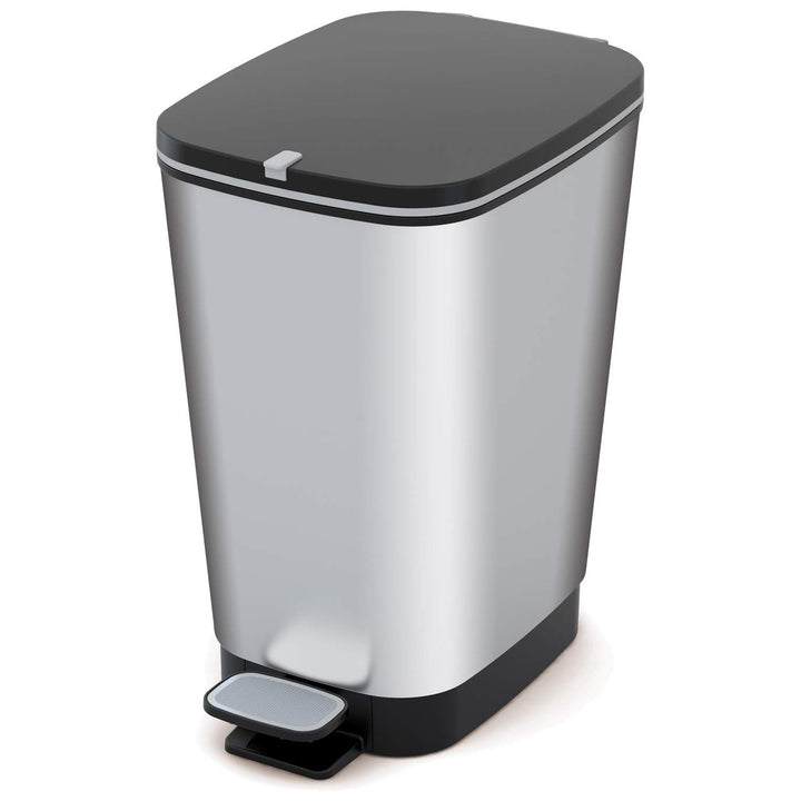Cestino Kis Chic , con pedale, guarnizione in gomma, metallizzato, 50 litri,