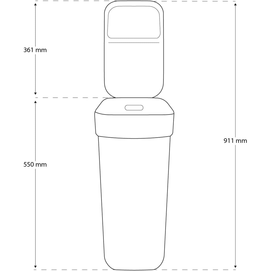 Cestino Curver, per il riciclaggio, 30 litri, bianco, Ready To Collect
