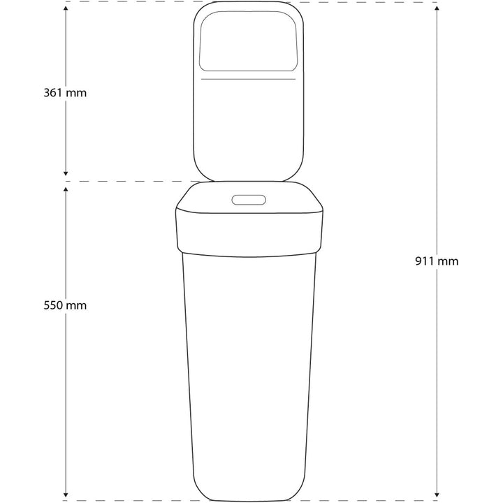 Cestino Curver, per il riciclaggio, 30 litri, bianco, Ready To Collect