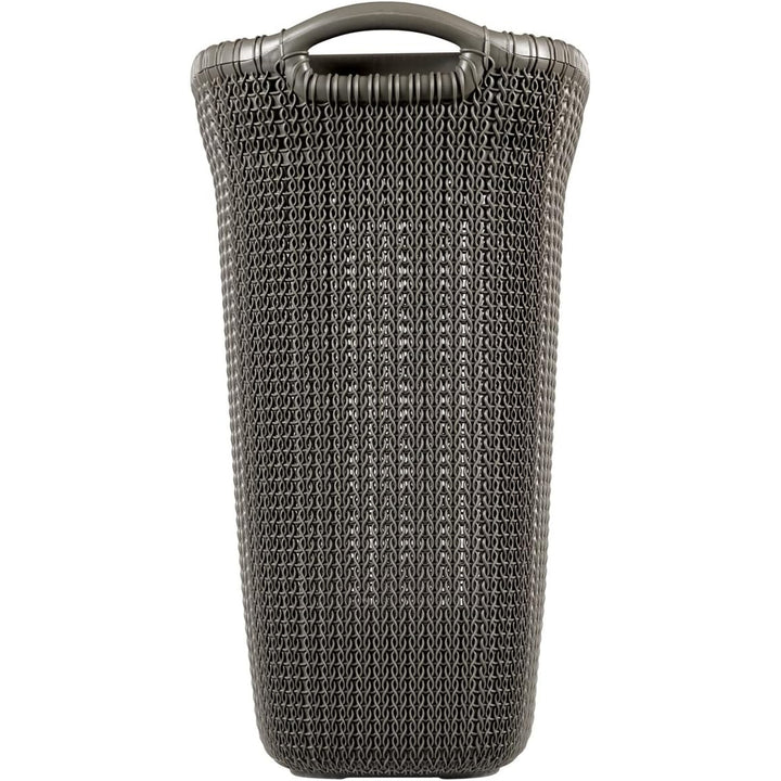 Cesto per biancheria Curver, struttura traforata, 2 manici, 57l, marrone, Knit