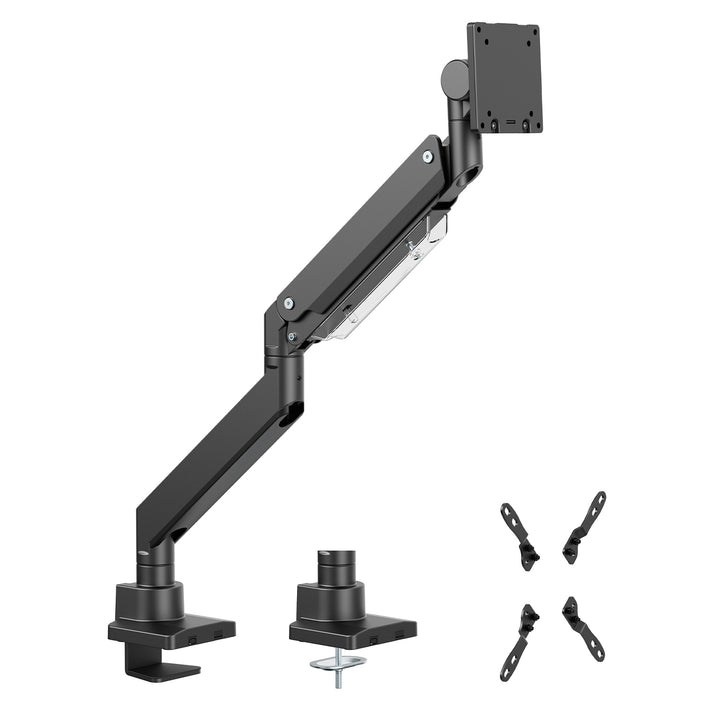 Maclean MC-968 supporto per monitor a doppio braccio con molla a gas 17-57 pollici 27kg