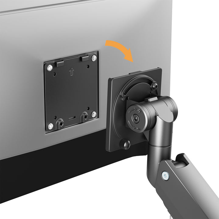 Maclean MC-968 supporto per monitor a doppio braccio con molla a gas 17-57 pollici 27kg
