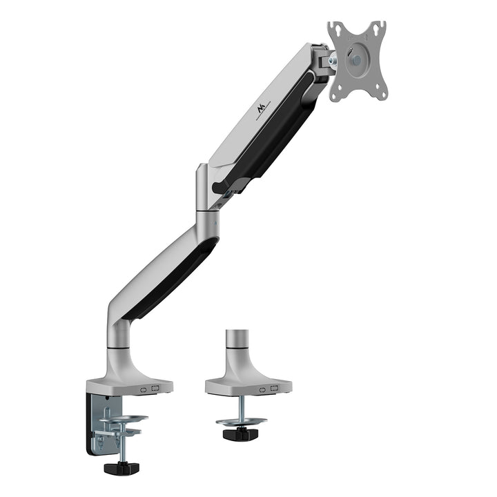 Supporto per monitor Maclean, doppio braccio, con molla a gas, 17"-45", 16 kg, MC-969