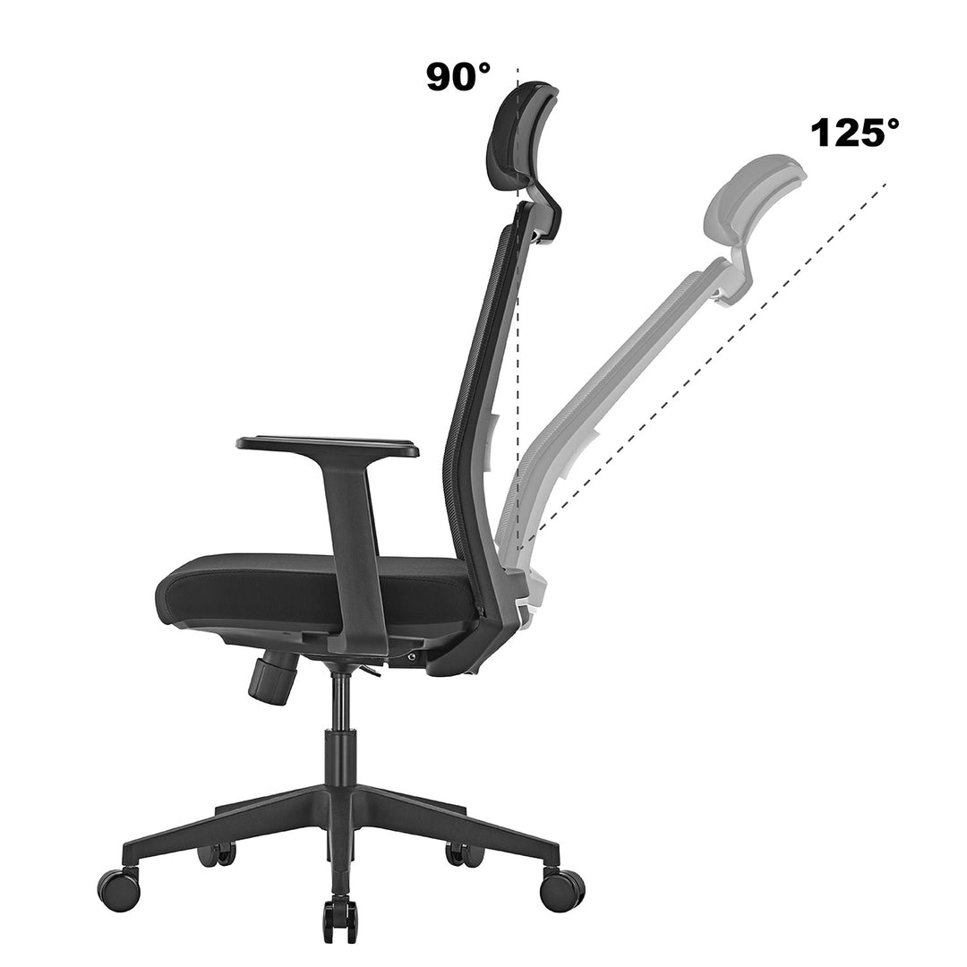 Sedia da ufficio ergonomica premium con schienale alto Ergo Office, max 150 kg, ER-425
