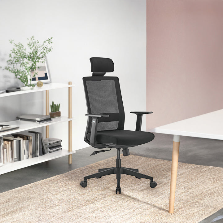 Sedia da ufficio ergonomica premium con schienale alto Ergo Office, max 150 kg, ER-425
