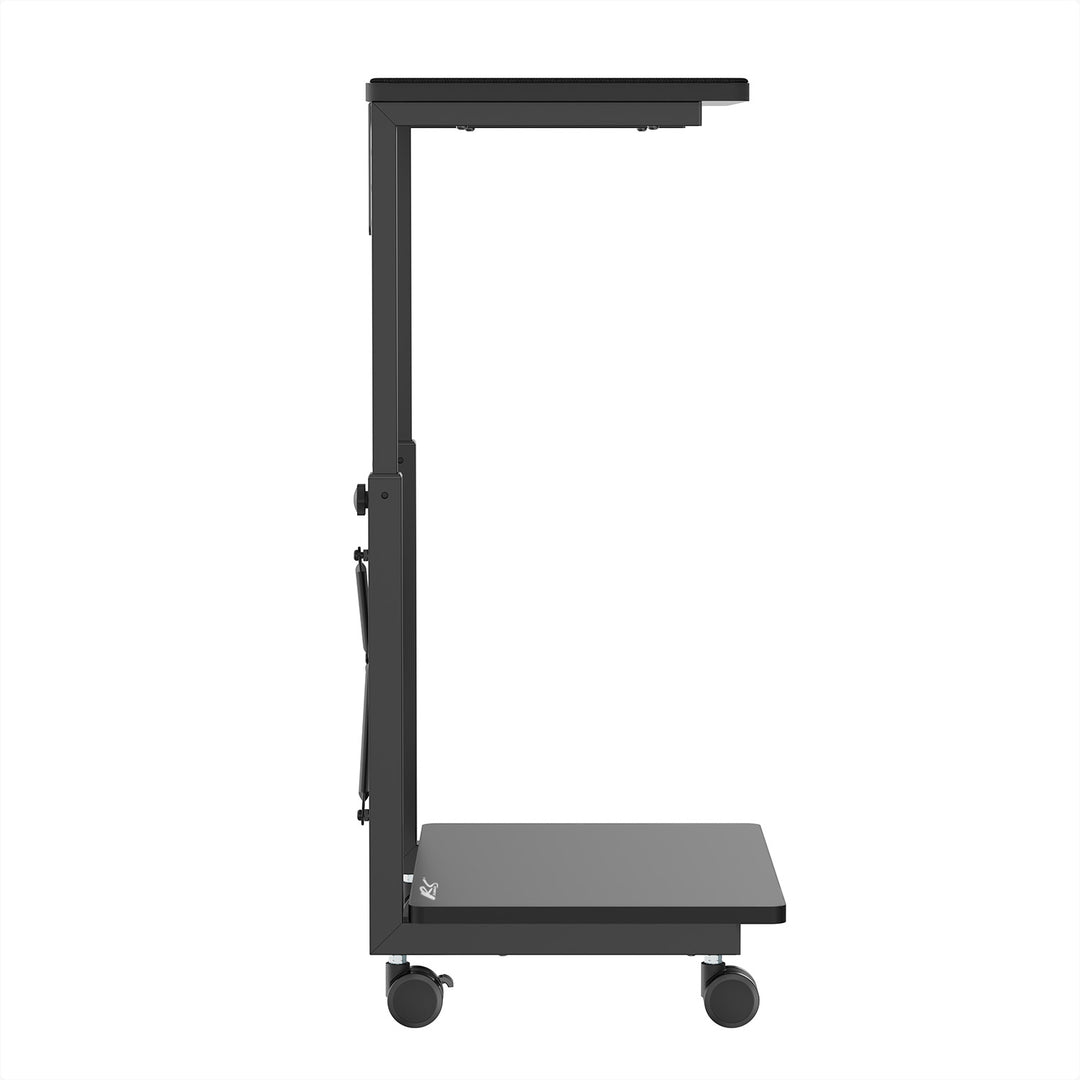 Carrello portacomputer con ripiano NanoRS, 80 kg max, altezza regolabile 550~850 mm, RS430