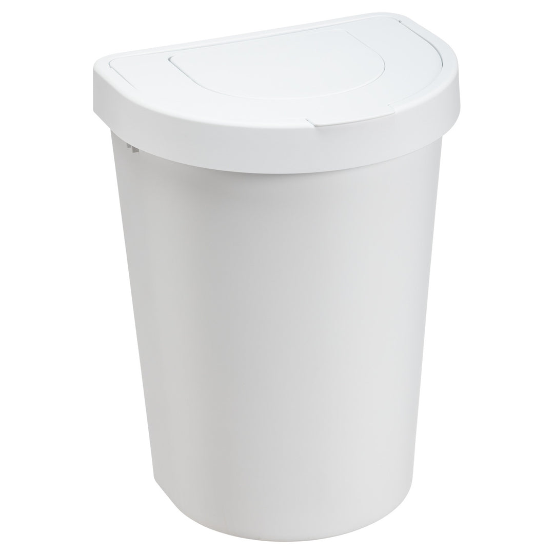 Cestino Plast Team, coperchio incernierato, bianco, 25 l, Seattle Swing