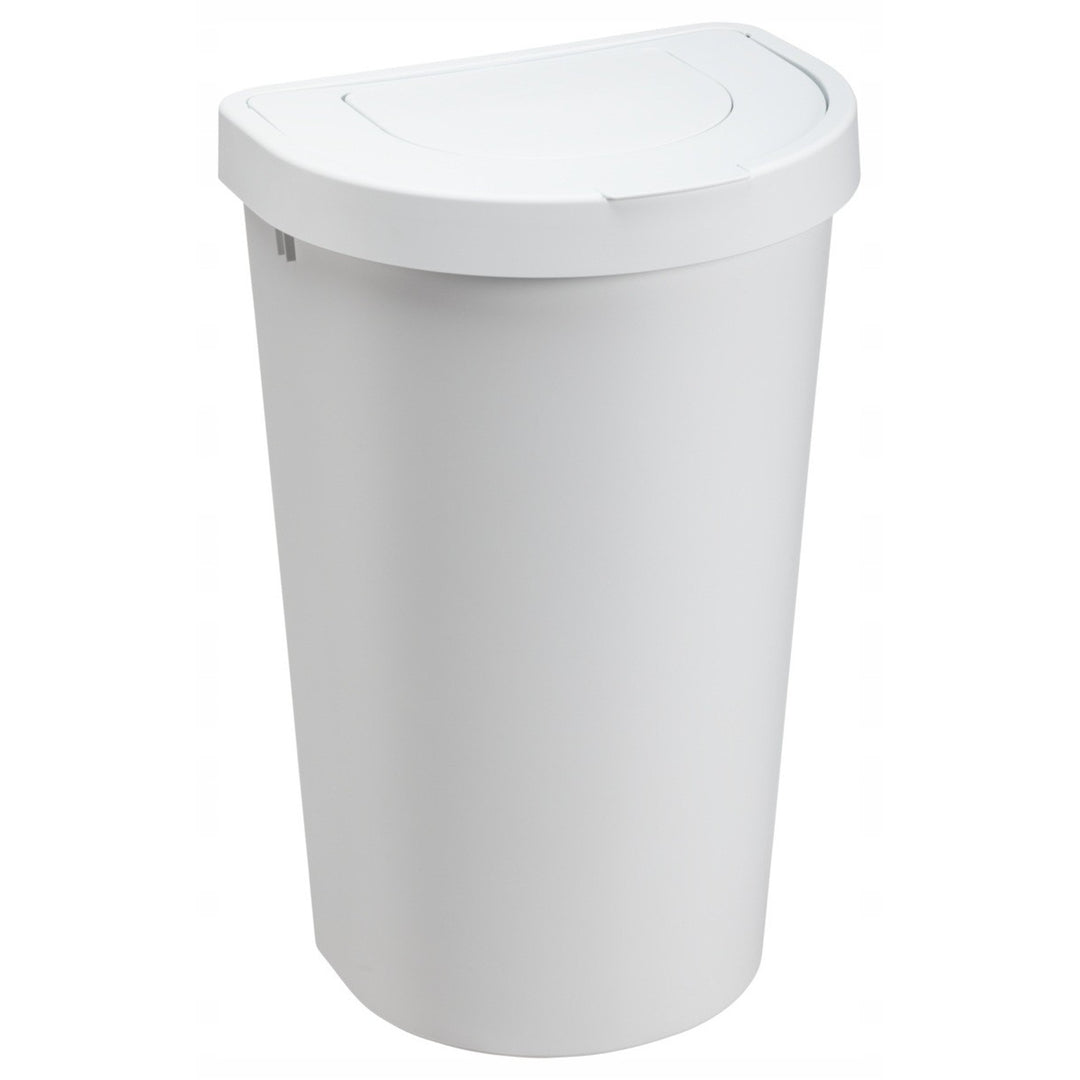 Cestino Plast Team, coperchio incernierato, bianco, 45 l, Seattle Swing