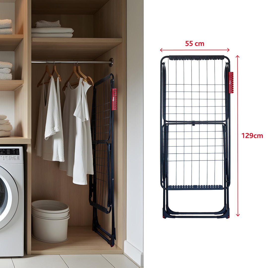 Asciugabiancheria Vileda, superficie di asciugatura 18 m, nero, Universal Ultimate