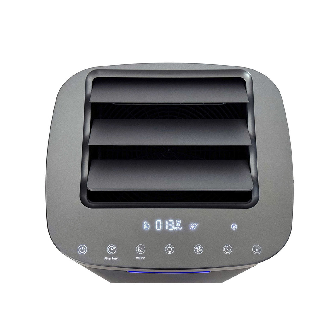 Air Essence Eco Plasma Purificatore d'aria, filtro al grafene, 60m2, filtro ESP, sterilizzatore UVC, grigio
