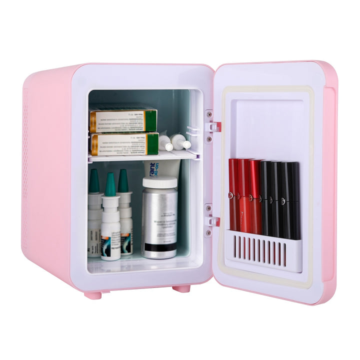 Frigorifero portatile Adler, raffreddamento e riscaldamento, per casa e auto, 4L, rosa, AD 8084