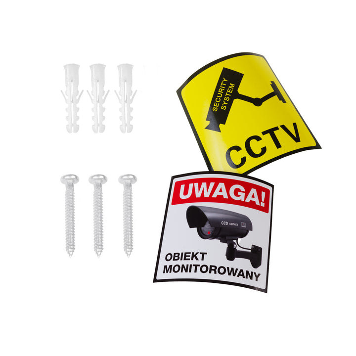 Telecamera dummy SOL1803S solare lampeggiante LED rilevatore di movimento LED illuminazione adesivi gratuiti
