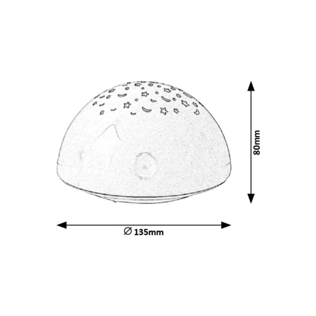 Lampada Rabalux, decorativa, lampada proiettore, 0,5W, Lina