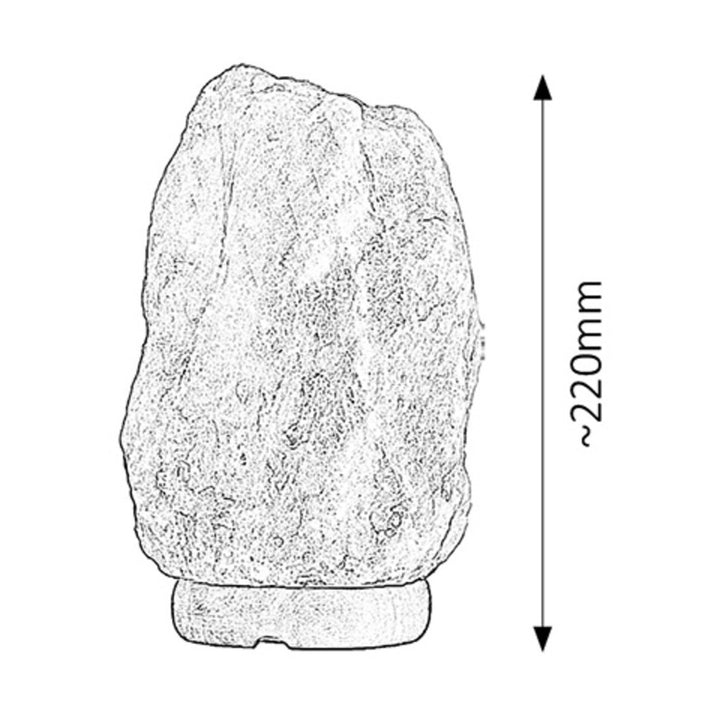 Lampada Rabalux, sale, decorativa, stile mediterraneo, 15W, E14, Rock, altezza 22 cm