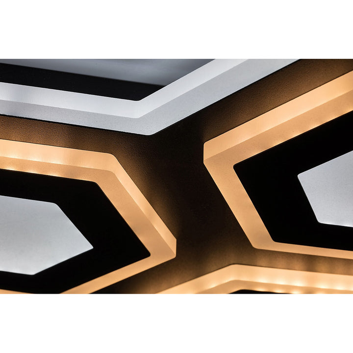 Lampada Rabalux, Lampada do soffitto, 72W, colore caldo e freddo, telecomando, Bitsi