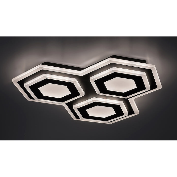 Lampada Rabalux, Lampada do soffitto, 72W, colore caldo e freddo, telecomando, Bitsi