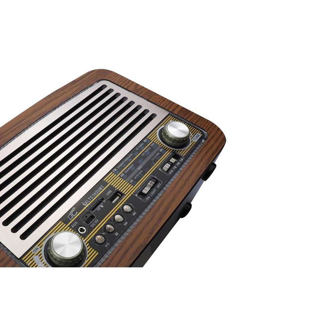 Radio portatile LTC, antenna telescopica, Bluetooth, FM/AM/SW, Olza Retro