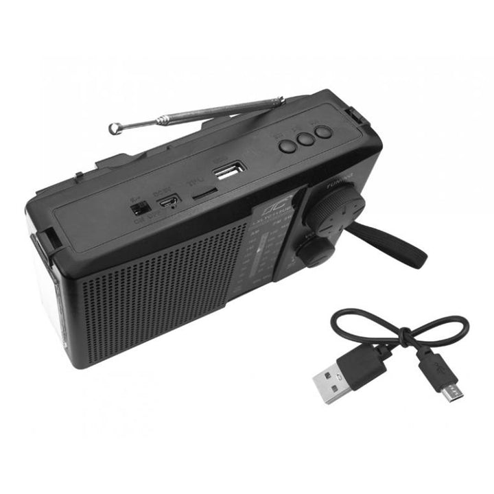 Radio portatile LTC NER, Bluetooth, FM/AM/SW, pannello solare, LXLTC115UBT