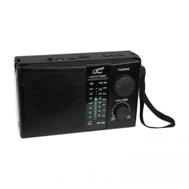 Radio portatile LTC NER, Bluetooth, FM/AM/SW, pannello solare, LXLTC115UBT