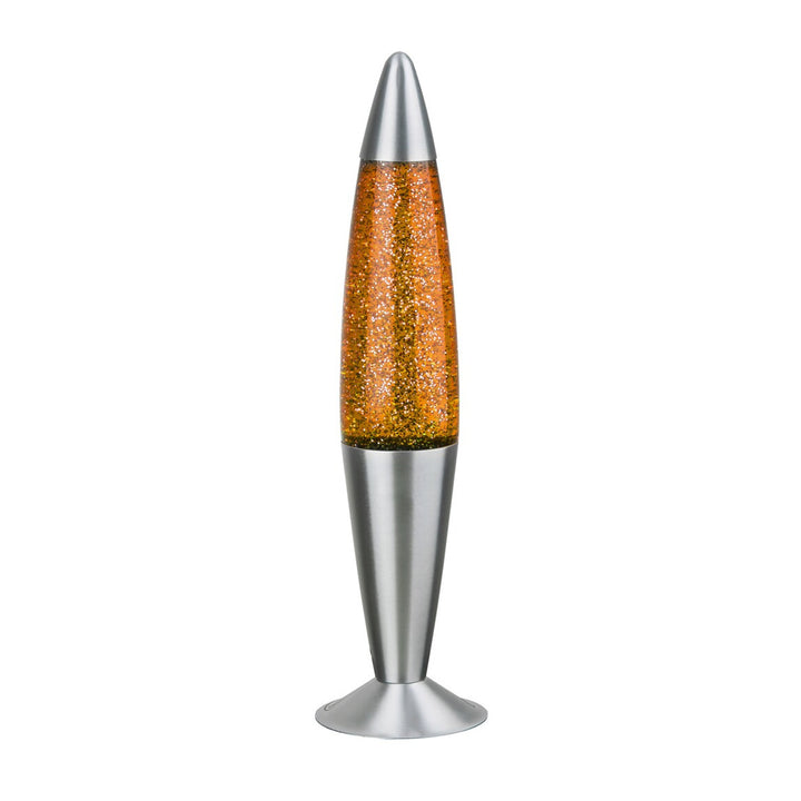 Lampada Rabalux, a lava, con glitter, 25W, arancione, Lavalamp
