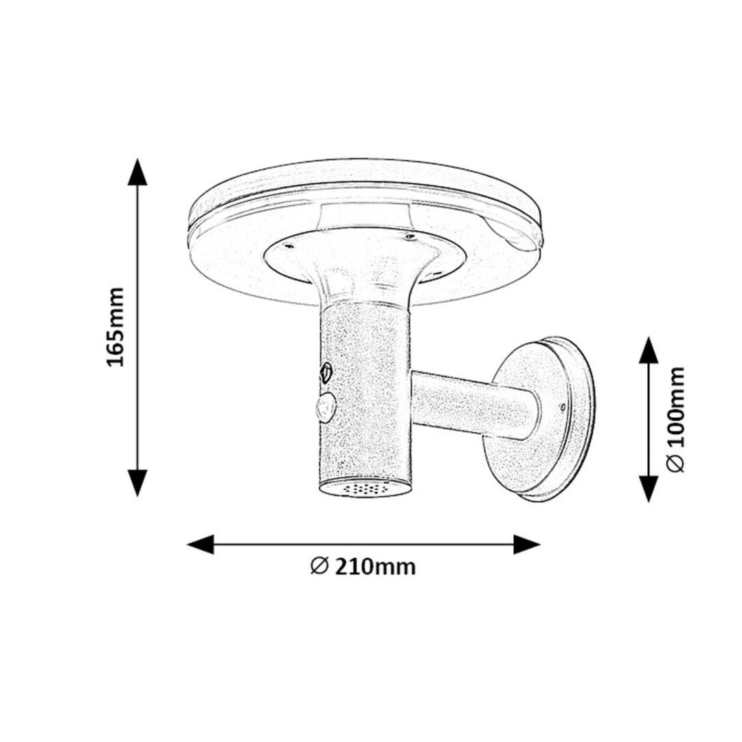 Rabalux, lampada da parete, per esterni, IP44, 10W, Alaska
