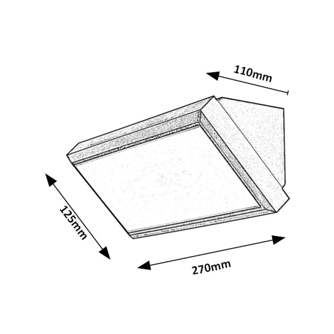 Rabalux, lampada da parete, per esterni, LED 12W, 1000 lm, Rapla