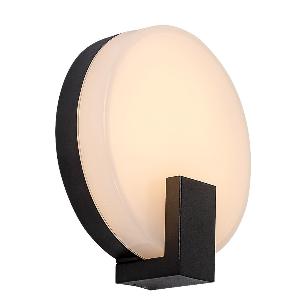 Rabalux lampada da parete, per esterni, circolare, IP44, 10W, nero, Cipro