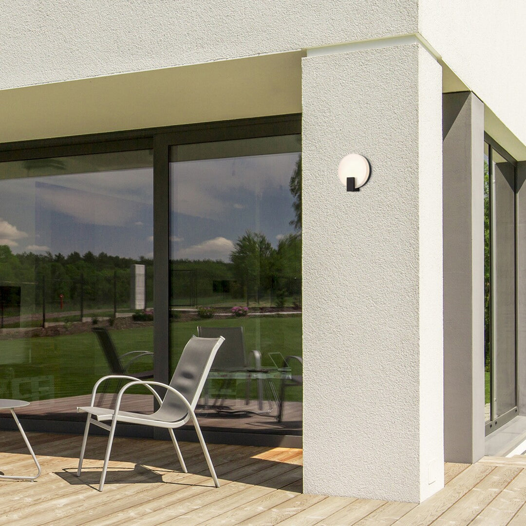 Rabalux lampada da parete, per esterni, circolare, IP44, 10W, nero, Cipro