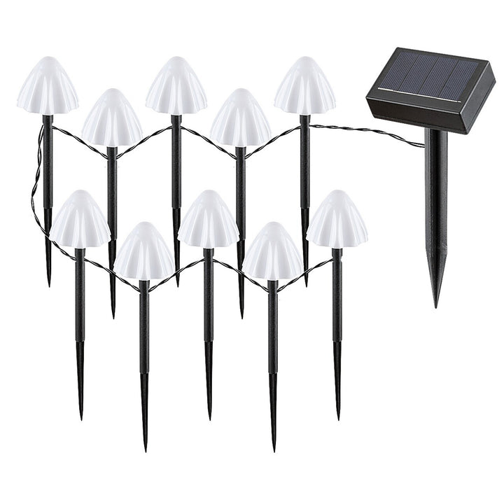 Luci solari Rabalux, 10 luci, LED, IP44, paralume a forma di fungo, Skadar
