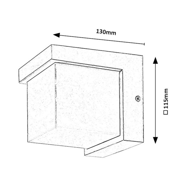 Lampada Rabalux, da esterno, a parete, LED 10W, IP54, bianco, Andelle